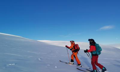 Backcountry touring with Guide